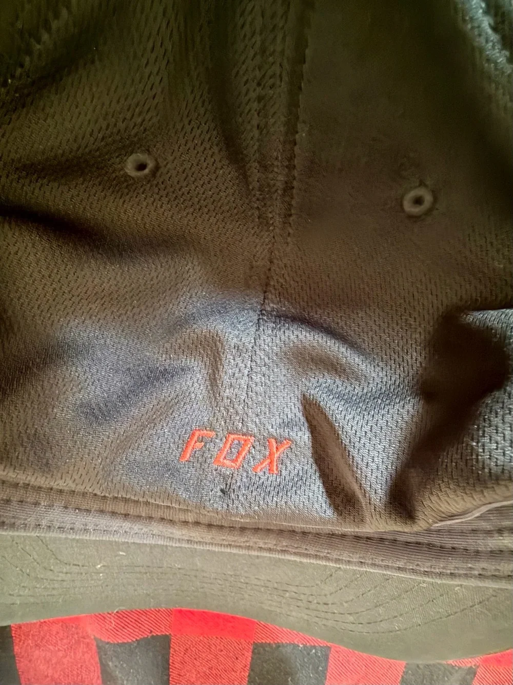 Fox Black Hat with Orange Embroidered Fox Logo
